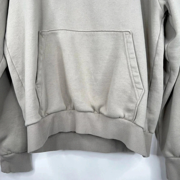 TTPD Taylor Swift Embossed Logo Sweatshirt Hoodie Beige Merch Oversized Medium - Picture 4 of 9